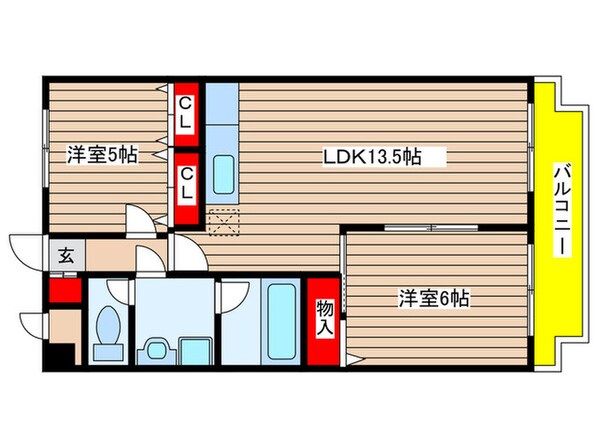 グリ－ンヴァレ－松澤の物件間取画像